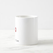 モダンはっきりしたタイポグラフィ コーヒーマグカップ (中央)