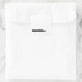 モダンはっきりしたタイポグラフィ スクエアシール (バッグ)