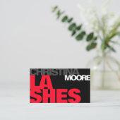 モダンはっきりしたタイポグラフィ・スクリプト・ロゴ・テンプレートクール 名刺 (スタンド正面)