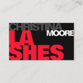 モダンはっきりしたタイポグラフィ・スクリプト・ロゴ・テンプレートクール 名刺 (正面)