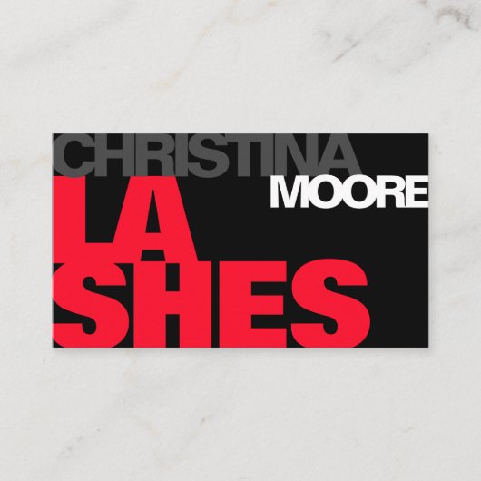 モダンはっきりしたタイポグラフィ・スクリプト・ロゴ・テンプレートクール 名刺 (正面)