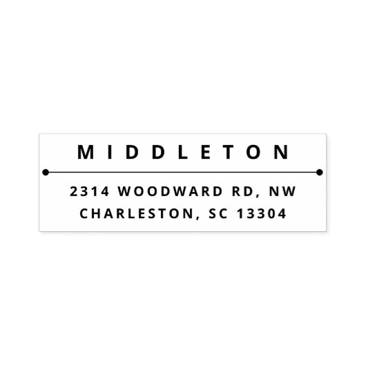 モダンはっきりしたタイポグラフィ セルフインキングスタンプ (デザイン)