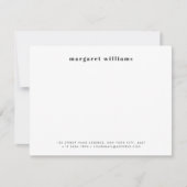 モダンはっきりしたタイポグラフィ ノートカード (正面)