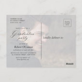 モダンはっきりしたタイポグラフィ ポストカード (裏面)