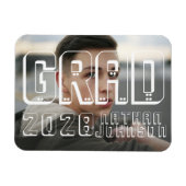 モダンはっきりしたタイポグラフィ マグネット (横)