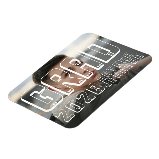 モダンはっきりしたタイポグラフィ マグネット (左側)