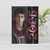 モダンはっきりしたタイポグラフィ 招待状 (スタンド正面)