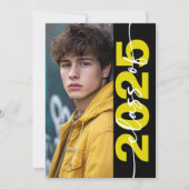 モダンはっきりしたタイポグラフィ 招待状 (正面)