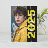 モダンはっきりしたタイポグラフィ 招待状 (スタンド正面)