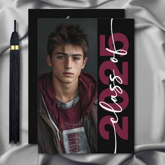 モダンはっきりしたタイポグラフィ 招待状