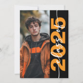 モダンはっきりしたタイポグラフィ 招待状 (正面)