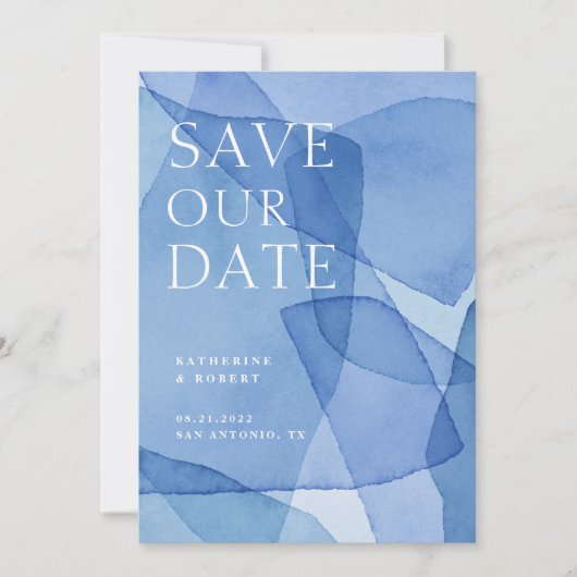 モダンはっきりしたタイポグラフィ 案内状 (正面)