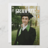 モダンはっきりしたタイポグラフィ 案内状 (正面)