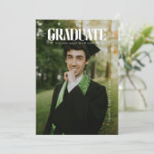 モダンはっきりしたタイポグラフィ 案内状 (スタンド正面)