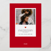 モダンはっきりしたタイポグラフィ 箔シーズンカード (裏面)