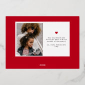 モダンはっきりしたタイポグラフィ 箔シーズンカード (裏面)