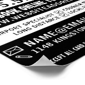 モダンはっきりしたタクシー広告会社 ポスター (角)