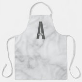 モダンはっきりしたパーソナライズされたモノグラム名 エプロン (正面)