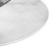 モダンはっきりしたパーソナライズされたモノグラム名 カッティングボード (角)