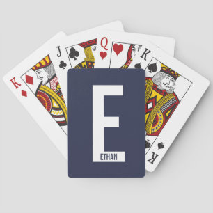 モダンはっきりしたパーソナライズされたモノグラム名 トランプ