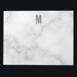 モダンはっきりしたパーソナライズされたモノグラム名 ノートパッド<br><div class="desc">モノグラムモダンデザインパーソナライズされたモノグラム文字"M"と名前を使用してモダンsans serifフォントスタイルはっきりした。</div>
