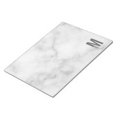 モダンはっきりしたパーソナライズされたモノグラム名 ノートパッド (アングル)