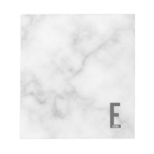 モダンはっきりしたパーソナライズされたモノグラム名 ノートパッド