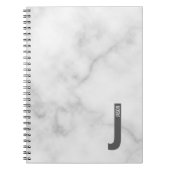 モダンはっきりしたパーソナライズされたモノグラム名 ノートブック (正面)