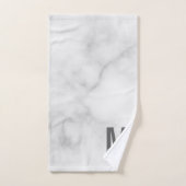 モダンはっきりしたパーソナライズされたモノグラム名 バスタオルセット (ハンドタオル)