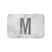 モダンはっきりしたパーソナライズされたモノグラム名 バスマット (正面)