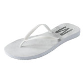 モダンはっきりしたパーソナライズされたモノグラム名 ビーチサンダル (アングル)