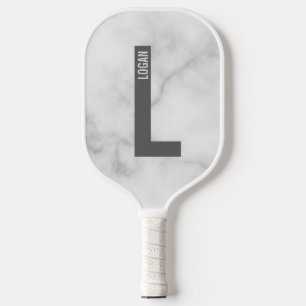 モダンはっきりしたパーソナライズされたモノグラム名 ピックルボールラケット