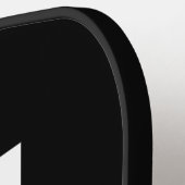 モダンはっきりしたパーソナライズされたモノグラム名 ピックルボールラケット (左詳細)