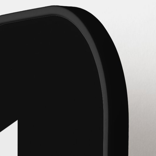 モダンはっきりしたパーソナライズされたモノグラム名 ピックルボールラケット (左詳細)