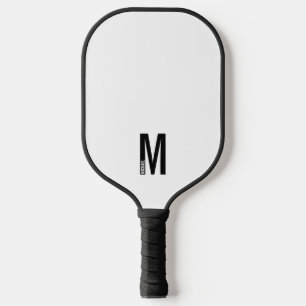 モダンはっきりしたパーソナライズされたモノグラム名 ピックルボールラケット
