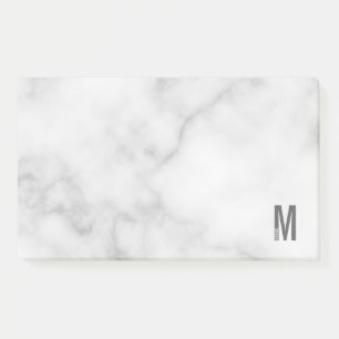 モダンはっきりしたパーソナライズされたモノグラム名 ポストイット