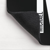 モダンはっきりしたパーソナライズされたモノグラム名 マウスパッド (コーナー)