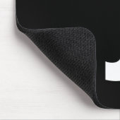 モダンはっきりしたパーソナライズされたモノグラム名 マウスパッド (コーナー)