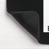 モダンはっきりしたパーソナライズされたモノグラム名 マウスパッド (コーナー)