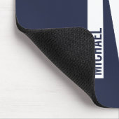 モダンはっきりしたパーソナライズされたモノグラム名 マウスパッド (コーナー)