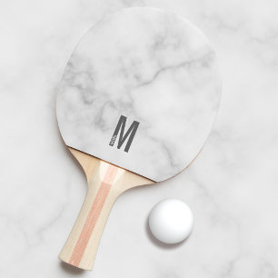 モダンはっきりしたパーソナライズされたモノグラム名 卓球ラケット