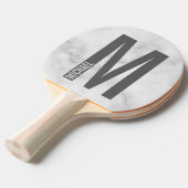 モダンはっきりしたパーソナライズされたモノグラム名 卓球ラケット (正面アングル)