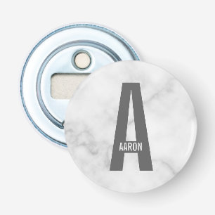 モダンはっきりしたパーソナライズされたモノグラム名 栓抜き