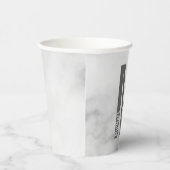 モダンはっきりしたパーソナライズされたモノグラム名 紙コップ (右)