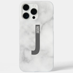 モダンはっきりしたパーソナライズされたモノグラム名 iPhone 16 PRO MAXケース