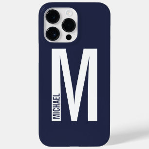モダンはっきりしたパーソナライズされたモノグラム名 Case-Mate iPhone 14 PRO MAXケース