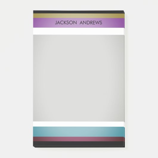 モダンはっきりしたパーソナライズされた Cute ポストイット (正面)