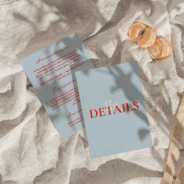 モダンはっきりしたファンキーレトロ結婚詳細 エンクロージャーカード