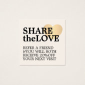 モダンはっきりしたフェイク金ゴールドハート (正面)