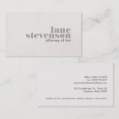 モダンはっきりしたフォント弁護士名刺 名刺 (正面/裏面)